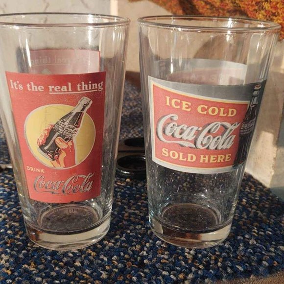Pint Sized Coca Cola Glasses - Picture 2 of 6